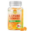 L-Lysine Gummies 1000 mg, Cold Sore Supplement with Immune Support for Lips & Oral, Chewable L Lysine Gummies for Yetişkinler & Kids, Boost Immune & Collagen, Non-GMO, Vegan, Gluten Free - 60 Counts
