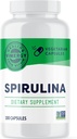Vimergy Spirulina Capsules – Yoğun Bitki Protein Destekleri Immune Health & Cardiovascular Function – Vegan, Kosher, Gluten-Free – 180 Capsules