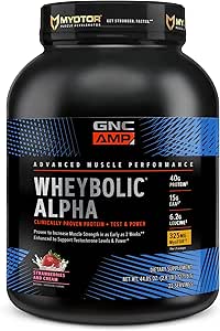 GNC AMP Wheyrel Alpha with MyoTor - Strawberries and Cream (22 hizmet)