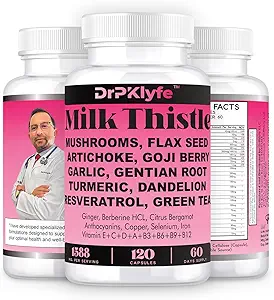 Süt Butle Capsules for Liver Detox & Cleanse Support – Dandelion Root, Resveratrol, Artichoke, Moringa, Silymarin – 120 Capsules (60-Day Supply)