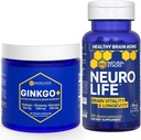 ΦΥΣΙΚΑ ΣΤΑΚΤΙΚΑ Ginkgo Biloba + NeuroLife συμπλήρωμα Bundle - Υποστηρίζει την ψυχική απόδοση & τη μακροζωία του εγκεφάλου * - 120 Σύνολο κάψουλες
