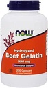 Şimdi Gıdalar: Beef Gelatin Hydrolyzed, 200 caps