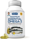 ANDREW LESSMAN maksimum Temel Omega-3 Mint - 60 Softgels - Ultra-Pure, High Potency Omega-3 Oils. Yüksek DHA, No Stomach Upset, No Contaminants, No Mercury. Küçük Easy to Swallow Softgels