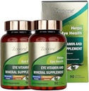 Zoone- Lutein Eye Vitamins Supplement for Macular Health and Dry Eye, Περιέχει Λουτεΐνη, Ψευδάργυρο, Βιταμίνες C/ E & Zeaxanthin to Support Eye Health, 90 Tablets (2)