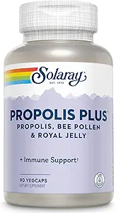 SOLARAY Propolis Plus Υγιεινή υποστήριξη ανοσοποιητικού συστήματος με Propolis, Bee Pollen & Royal Jelly 