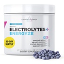Lifeood Daily Electrolytes Toz, Electrolytes Hydration Drink Mix with Vitamin C, Magnezyum, Taurin & Sea Salt, Electrolyte Supplement for Energy & Hydration, Chem, Berry Frost Flavor, 30 Srvgs