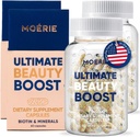 Kadınlar ve Erkekler için Moerie Saç Büyüme Tamamı - Saç Skin ve Nails Biotin, Q10 & Minerals - For Tier, Fuller Saç ve Saç Kayıp Tedavisi - Gelişmiş Beadlet Teslimat Sistemi - 120 Pills
