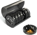 Sukuos Weekly Pill Organizer 4 Times a Day, Ekstra Büyük 7 Gün Pills Box, Renkli Vitaminler, İlaçlar, Supplements | Büyük Konteyner | Çift Koruma
