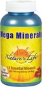 Nature's Life Mega Minerals Kompleks | Complete Multi Mineral + Vitamin D Supplement | 250 Vegetarian Capsules