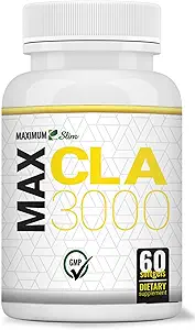 En yüksek Slim MAX CLA 3000, Yüksek Potency, Doğal Kilo kaybı Egzersizi Geliştirme, Lean Kas Mass'i artırmak, Non-GMO% 95 Pure CLA, 90 Count Count Count