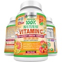 Taze Sağlık% 100 Doğal Vitamin C - Rose HIPS'den 500 mg, Acerola Cherry & Camu Camu - Yüksek Abhidrorpsiyon Immune Support, Skin, Ortak & Collagen ATM ile Citrus Biflavonoids - 120 Capsules