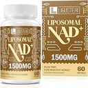 1500 MG Liposomal NAD+,% 98+ Aborpsiyon, NAD+ TMG ile Kadınlar ve Erkekler için, Aging Savunma, Hücre Enerji, Kalp ve Beyin Fonksiyonları, Longevity, 360 Softgels