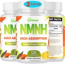Sublingual NMNH 500 mg (Dihidrotinamid Mononüotid) (240 Hizmet başına NMNH 500 mg) NAD Tamamı, Anti-Aging, Enerji, Immunity, Focus - 2 Pack