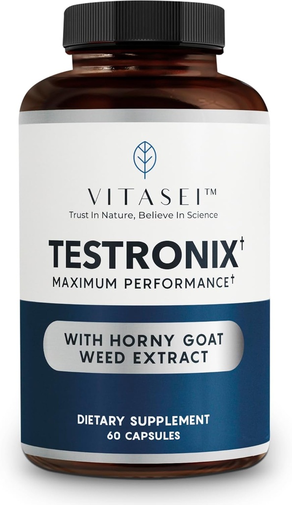VITASEI Testronix συμπλήρωμα - Ενέργεια και τα συμπληρώματα μυών για την υγεία - 60 κάψουλες