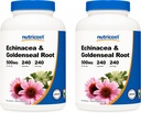 Nutricost Echinacea & Goldenseal Root, 500mg, 240 κάψουλες (2 φιάλες) - Veggie Caps, μη ΓΤΟ, Χωρίς γλουτένη