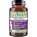 Intimate Rose Aloe Vera Capsules - IC Supplements - 200x Yoğun Saf Aloe Vera + D-Mannose +dis - Swallow Aloe Pills için Kolay