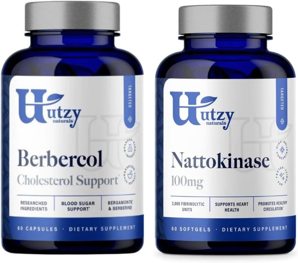 Utzy Naturals Metabolic Support Sche | Nattokinase 100 mg ve Berbecol 500 mg
