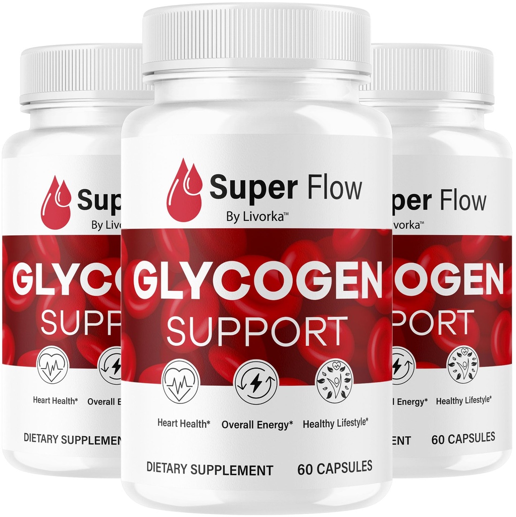 (3 Pack) Super Flow Glycogen - SuperFlow Glycogen Support Caps, Super Flow, Glycogen Support Super Flow, Official SupperFlow Glycogen Support, Super Flow Glyco Optimizer, 90 Κάψουλες για 3 μήνες