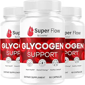 (3 Pack) Super Flow Glycogen - SuperFlow Glycogen Support Capsules, Super Flow, Glycogen Support Super Flow, Resmi SupperFlow Glycogen Support, Super Flow Glyco Optimizer, 90 Capsules 3 Ay