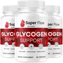 (3 Pack) Super Flow Glycogen - SuperFlow Glycogen Support Caps, Super Flow, Glycogen Support Super Flow, Official SupperFlow Glycogen Support, Super Flow Glyco Optimizer, 90 Κάψουλες για 3 μήνες