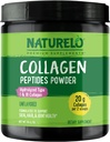 NATLO Collagen Peptide Toz, Hydrolyzed Collagen Type I & III, Skin Hair & Ortak Sağlık - Unflavored, 16 Ounces | 45 Hizmetler