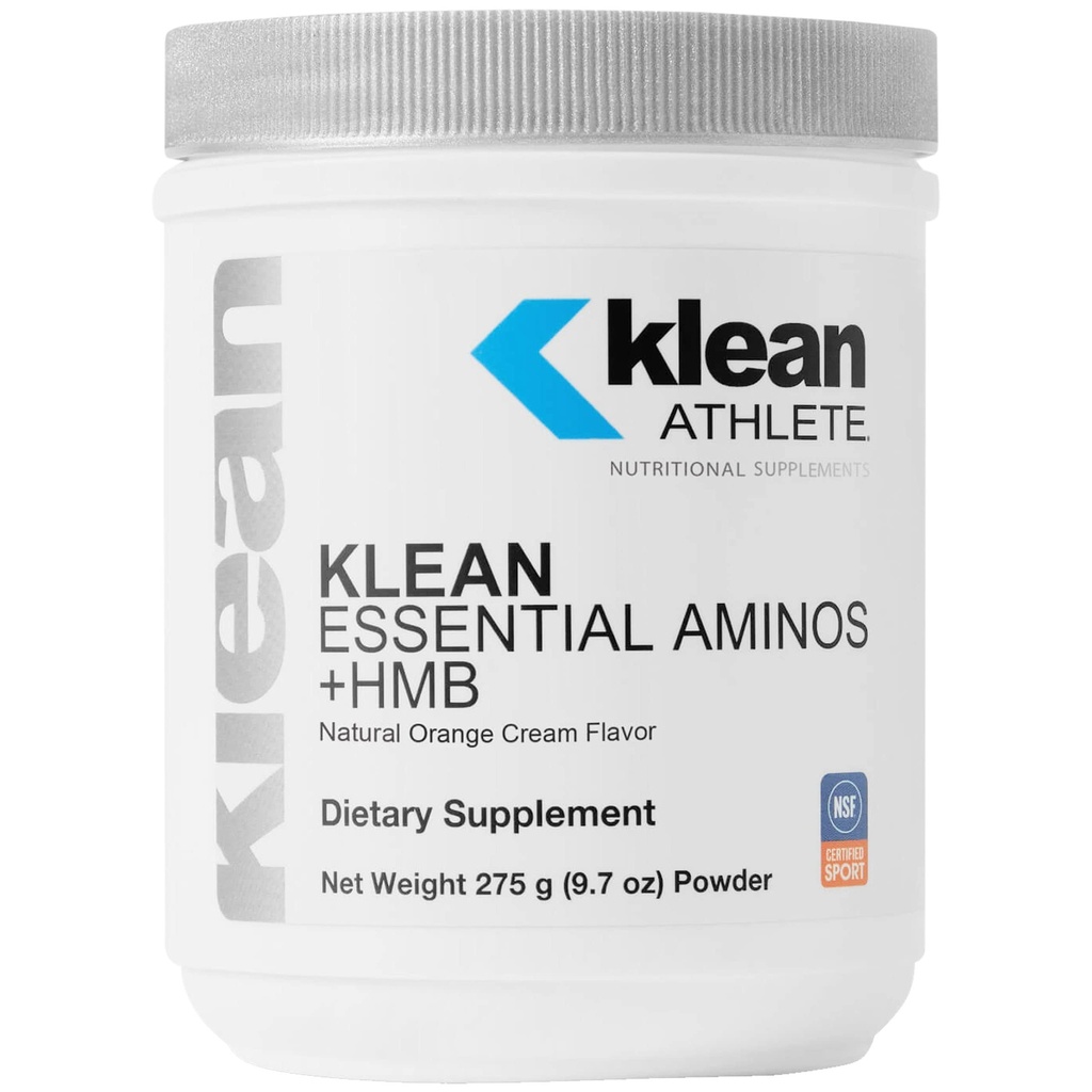 Klean Sporcu Klean Essential Amino Asitler - HMB, D3 & Glutamine for Lean Muscle Mass - 9.7 Ounces - Natural Orange Cream Flavor -
