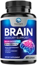 Beyin Memory Supplement - Concentration için 3X Güçlü Nootropics, Clarity & Focus Support - Beth Health Cognitive Vitamins with Bacopa, Phosphatidylserine & DMAE, Beyin Takls, 60 Capsules