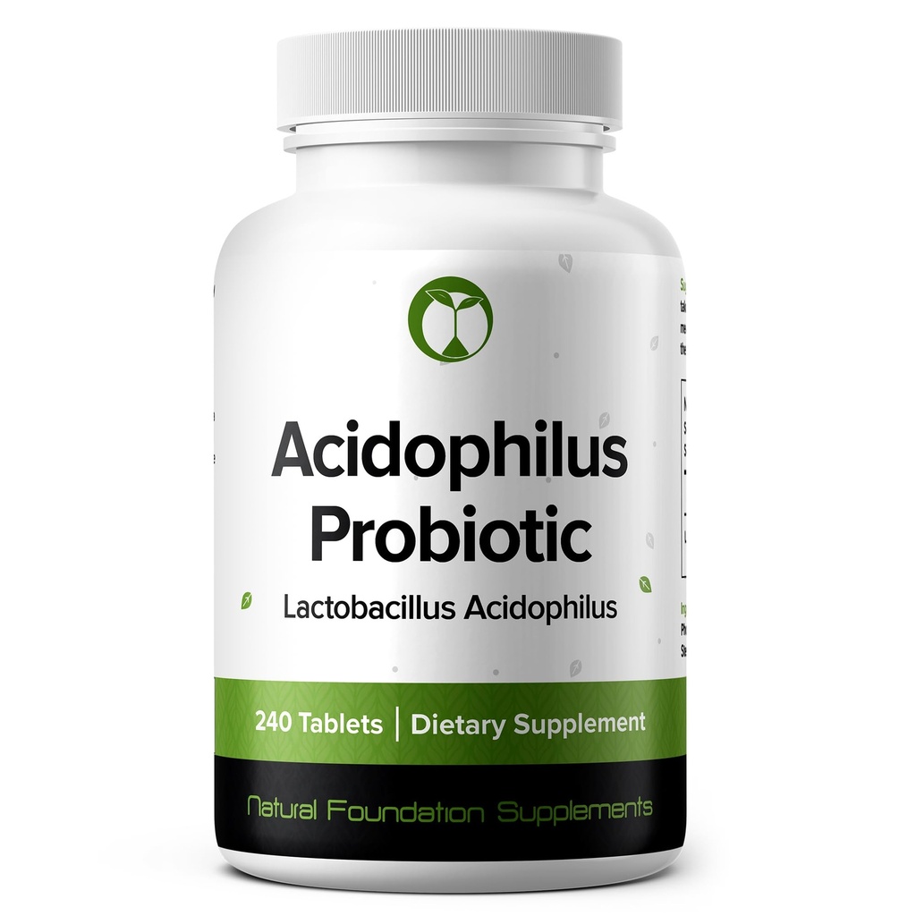 Lactobacillus Acidophilus Probiotic Supplement 240 Δισκία 3 Δισεκατομμύρια CFU Προβιοτικά για Άνδρες & Γυναίκες Υποστηρίζει την Εντερική Επιπεφυκίτιδα & Υγεία των Ούρων (240, Lactobacillus Acidophilus)