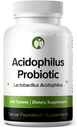 Lactobacillus Acidofilius Probiyotik Supplement 240 Tablet 3 Milyar CFU Probiyotiks for Men & Women Supports Intestinal Digestive & Gut Health (240, Lactobacillus Acidofilius)