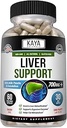 Kaya Naturals Liver Cleanse Detox & Tamir - Süt Butle Supplement - Kadınlar ve Erkekler için Liver Detox - Artichoke Extract and Dandelion Root Capsules - 60 Count