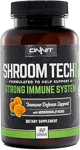 ONNIT Shroom Tech Immune: Καθημερινή ανοσοποιητική υποστήριξη συμπλήρωμα με Chaga Mushroom (90ct)
