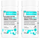 DrBioCare Collagen Peptides for Women, Beauty Vitamin & Mineral Supplement,Contains Vitamin D3, Probiotics for Women & Collagen Peptides,Vitamin B Complex,Vitamin E 120 Tablets