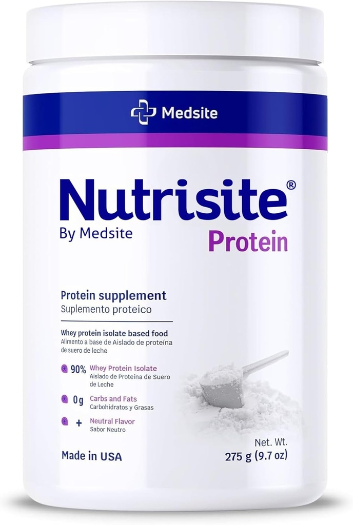 Nutrisite Whey proteini – Hydrolyzed Protein Toz, Carb, Gluten ve Sacarose Free, Unflavored (9.7 Oz)