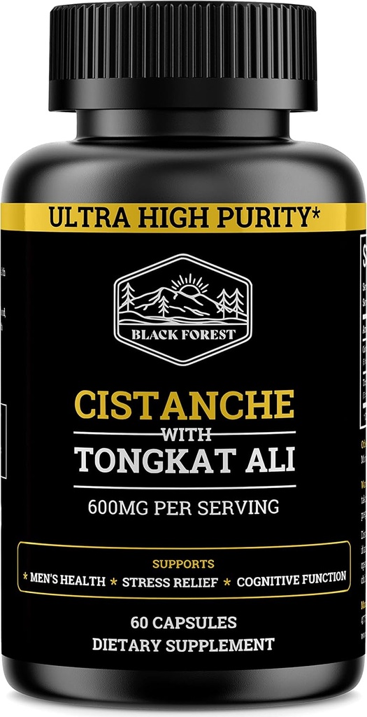 Cistanche Tubulosa 200 mg & Tongkat Ali 400 mg (Maxeight) 2 Ay Supply (% 50 Echinacoside + 10 Acetoside with Tongkat Ali for Men 200:1 (Longjack) Eurycoma Longifolia benzer Fadogia Agrestis