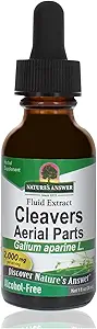 Doğanın Yanıtı Alkol Özgür Cleavers Herb, 1-Fluid Ounce | Destekler Genel olarak İyilik | Diyet Supplement
