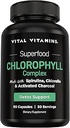 Vital Vitamins Chlorophyl Pills - Αποσμητικό Σώματος - Κατασκευασμένο με Spirulina, Chlorella, Organic Parsley, Mint, & Ενεργό Ανθρακό - Ήττα Odor Φυσικά - για γυναίκες & άνδρες - 60 κάψουλες