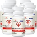 Ubiquinol CoQ10-600 mg-Softgel, Active Coq10 Ubiquinol Supplement with Vitamin E & Omega 3, 6, 9, High Abors-Coenzyme-Q10, Güçlü Enerji Üretimi için Güçlü Antioksit, Test Edildi, 600