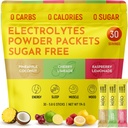 Keto Vitals Tropical Keto Electrolytes Powder Όχι Ζάχαρη - Ηλεκτρολύτες με Κάλιο, Μαγνήσιο, Νάτριο, & Ασβέστιο - Χωρίς Ζάχαρη Ηλεκτρολυτές Powder Packets Drink Mix & Hydration Powder, 30 Σερβιέτες