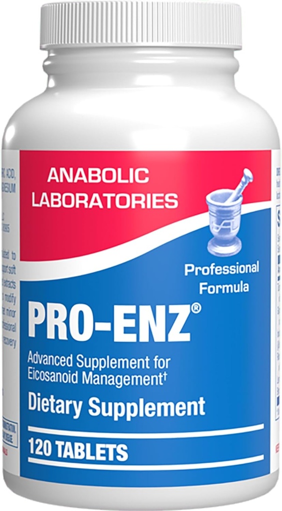 Pro ENZ Ortak Destek Supplement - Klinik Formula Turmeric Boswellia Supplement for Joint & Cartilage Mobility and Comfort Support Plus Eicosanoid Management with Proteolytic Enzymes (120 Hizmet)