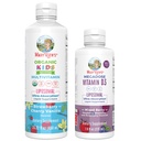 MaryRuth Organics Kids Multivitamin Liposomal (Strawberry Cherry & Vanilla) & Vitamin D3 Liposomal (Mixed Berry) Temiz Etiket Projesi Immunity & General Wellness, Vegan, Non-GMO