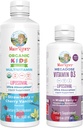 MaryRuth Organics Kids Multivitamin Liposomal (Strawberry Cherry & Vanilla) & Vitamin D3 Liposomal (Mixed Berry) Temiz Etiket Projesi Immunity & General Wellness, Vegan, Non-GMO