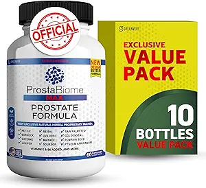 ProstaBiome Max Prostate Support Formula, Natural Herbal Blend with Saw Palmetto, 60 Capsules, 30-Day Supply (10)
