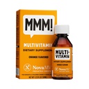 NovaFerrum MMM | Çocuklar için Çokvitamin, Bebekler ve Toddler | C, D3, E | Gluten Ücretsiz Onay | Şeker Ücretsiz | Yapay Renkler | 4 & Under | Orange Flavored | 2 Fl Oz (50 mL)