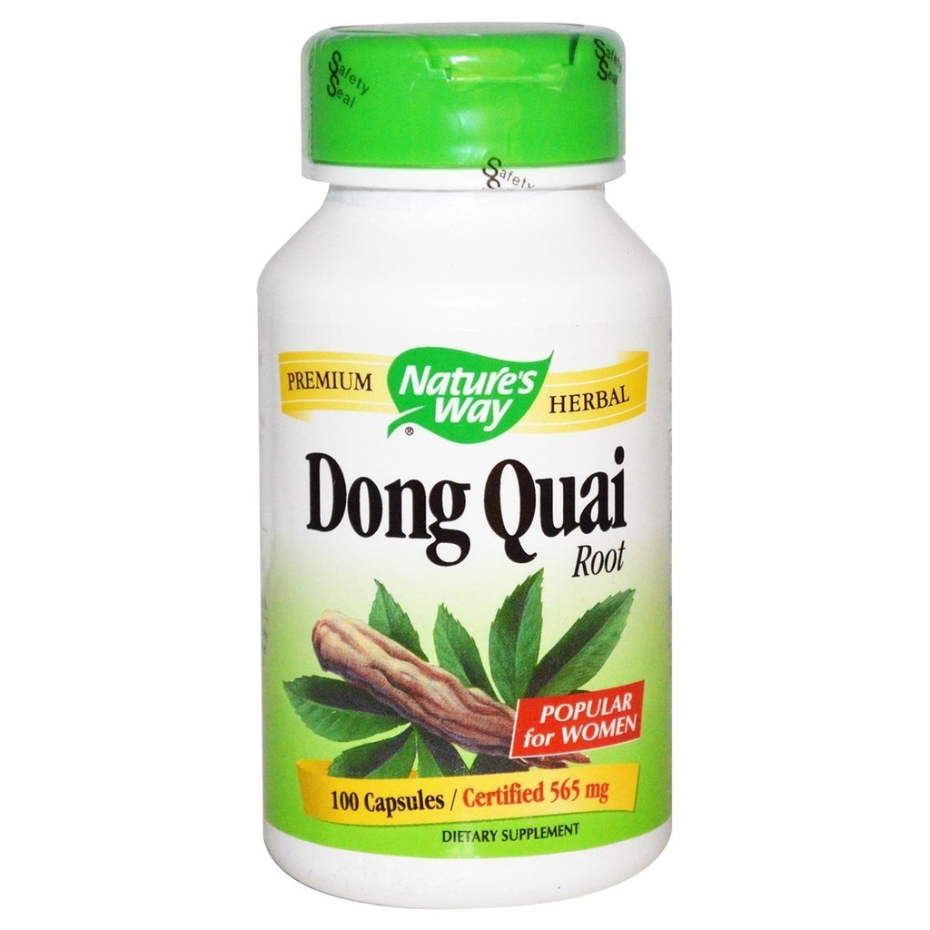 Natures Way Dong Quai Root Capsule, 565 Mg - 100 ανά συσκευασία - 3 συσκευασίες ανά θήκη.