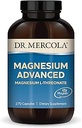 Dr. Mercola Magnesium Advanced - Υποστηρίζει την υγεία των οστών, των αρθρώσεων και του εγκεφάλου - Συμβάλλει σε περισσότερο ξεκούραστο ύπνο - μη ΓΤΟ, χωρίς γλουτένη και χωρίς σόγια - 270 κάψουλες (90 εξυπηρετούν)
