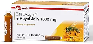 Dr. Wolz Zell Oksijen + Royal Jelly 1000 mg, Organik Superfood ve All Natural Energy Supplements, Immune Support, Sağlıklı Skin, Fatigue Relief ve Energy Boost, 14 Vials