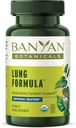 Banyan Botaniks Lung Formula - Lung Health için Organik Respiratory Destek - Plant-Based Mix with Licorice, Tulsi Leaf, and Other Lung Health Herbs - 90 Tablet - GMO Fair for Vegan Life