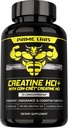 Prime Labs Kretine HCl Capsules - CON-CRĒT®, Rhodiola Root Extract, & L-Theanine - Muscle Support, Endurance, Cognitive Function - for Men & Women - 60 Pills