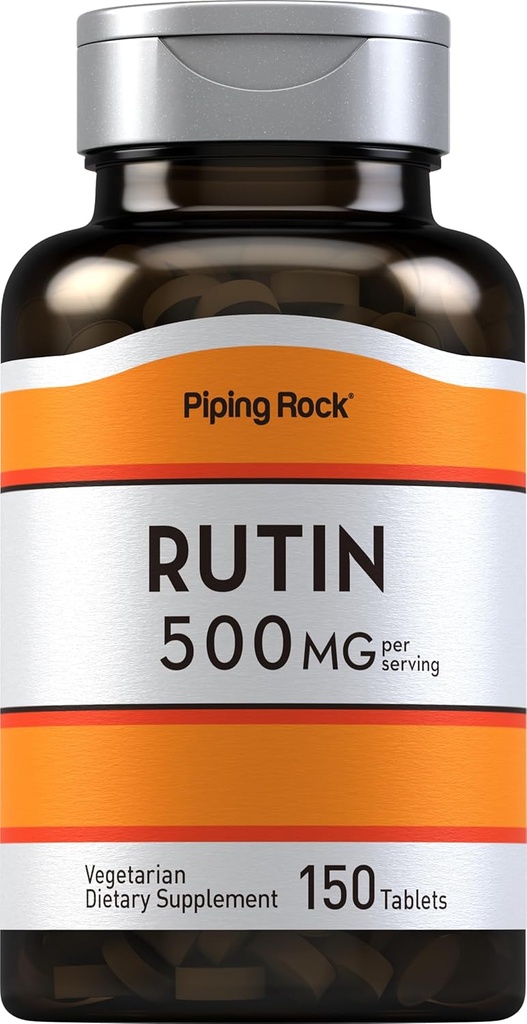 Piping Rock Rutin 500 mg | 150 Tablet | Vejetaryen, Non-GMO, Gluten Free Supplement