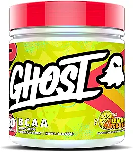 GHOST BCAA Toz Amino Asits Supplement, Lemon Crush - 30 Hizmet - Sugar-Free Intra, Post & Pre Workout replica, 7G BCAA Toz & Recovery Drink, 7G BCAA